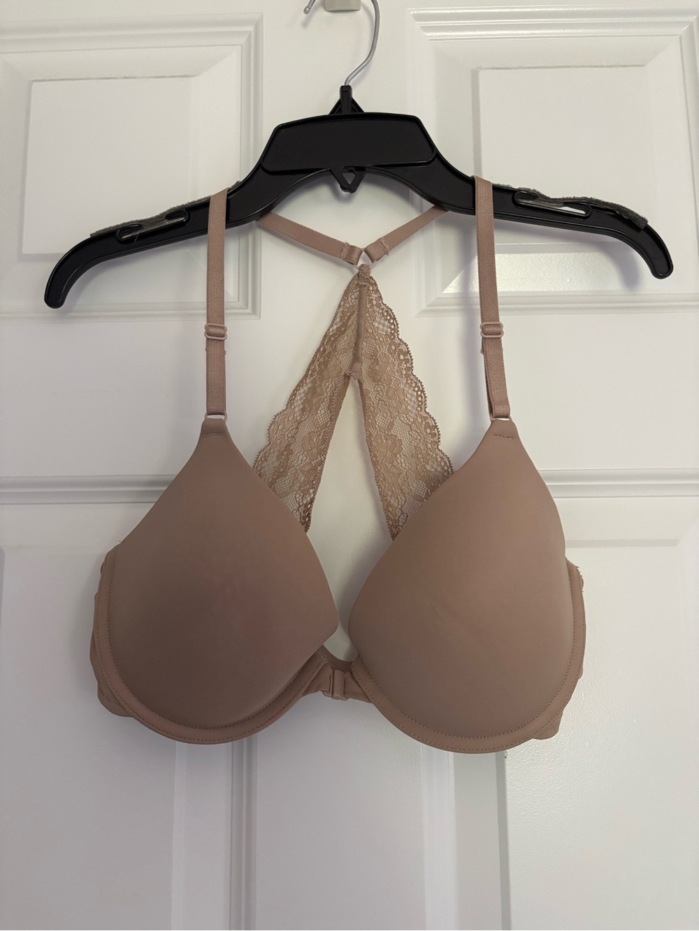 Wonderbra Lace Racerback T-Shirt Bra - Beige